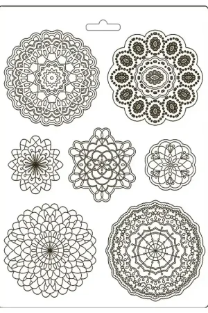 MOLDE FLEXIBLE STAMPERIA A4 PASSION ROUND LACE Precio Rebajado