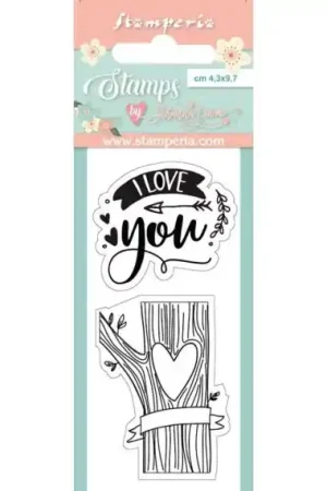 SELLO SILICONA STAMPERIA I LOVE YOU Económico
