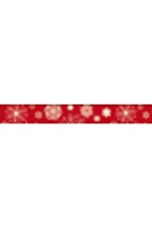 Lujoso WASHI TAPE STAMPERIA 1,5 CM x 10 M SNOW FLAKES RED BLACKBOARD