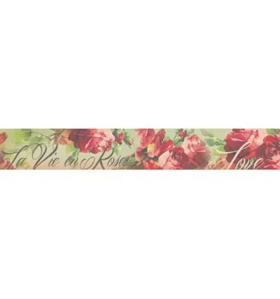 Compra Hoy WASHI TAPE STAMPERIA 3 CM x 5 M RED ROSES