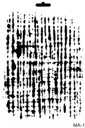 Mayoreo STENCIL CADENCE 21x29 CM FONDO ARPILLERA