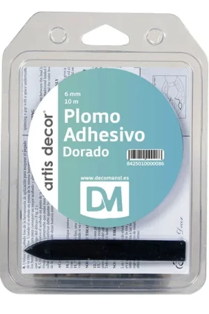 Económico PLOMO ADHESIVO SIMPLE 6 MM 10 M DORADO