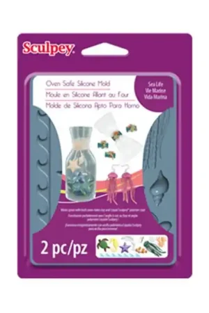 MOLDE SILICONA SCULPEY SEA LIFE Pago Seguro