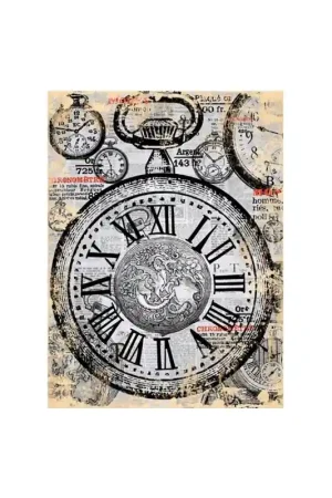 PAPEL ARROZ CADENCE Nº148 GRAN RELOJ 30x41 Lujoso