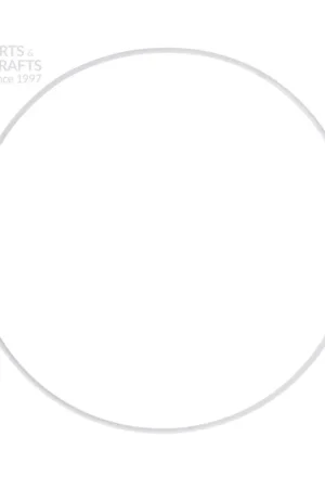 Garantía De Devolución De Dinero ARO DE METAL BLANCO 35 CM