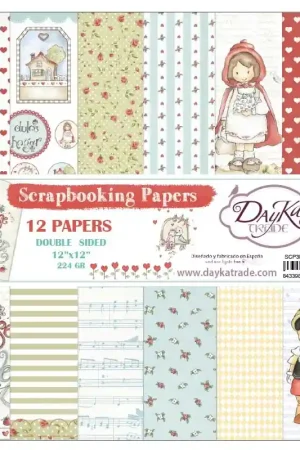 Solo Por Tiempo Limitado PAPEL SCRAP DAYKA KIT 30x30 SCP-3001 ÉRASE UNA VEZ