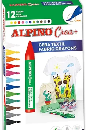 Ordena Ya CERAS TEXTILES ALPINO, SET 12 COLORES