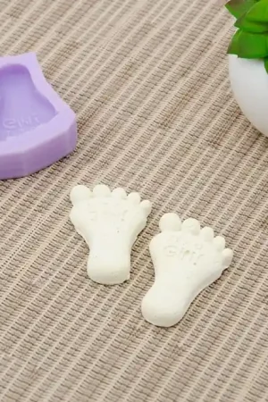 Pago Seguro MOLDE SILICONA LG PIES BEBÉ 4.5x3x1 CM