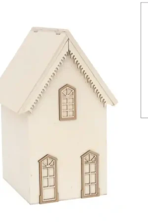 Profesional CAJA MADERA CASA 21.8x34.6x23 CM