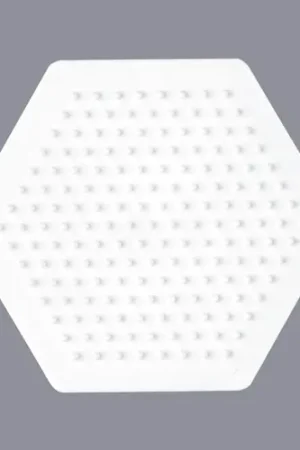 PLACA HAMA MIDI HEXAGONAL PEQUEÑA 8X9 CM Nº223 Favorito De Clientes