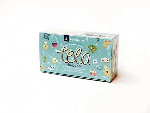 SET PINTURA TEXTIL LA PAJARITA 6 COLORES + PINCEL Rebajas