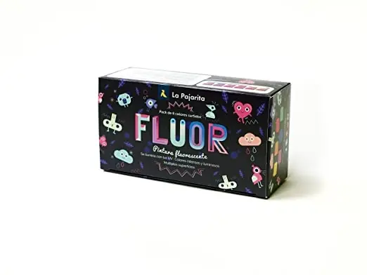 Novedad PINTURA FLUORESCENTE LA PAJARITA, SET 6 UDS.