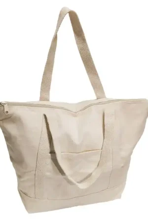 Comprar En Línea BOLSA DE TELA ALGODÓN CON CREMALLERA 43x34 CM