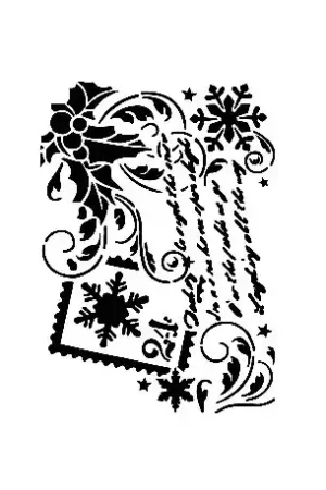 A Buen Precio STENCIL CADENCE 21x30 CM POSTAL NAVIDAD
