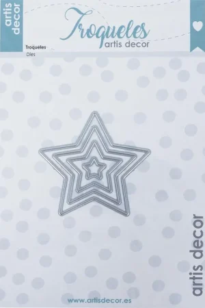 Artesanal CORTADOR ARTIS DECOR ESTRELLAS SET 4 (MAYOR 65 MM)