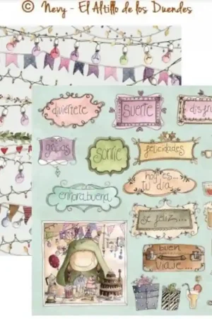 PAPEL SCRAP EL ALTILLO DE LOS DUENDES, OFELIA ENTRE FOGONES 007 Novedad