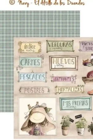 PAPEL SCRAP EL ALTILLO DE LOS DUENDES, OFELIA ENTRE FOGONES 002 Devolución Gratuita