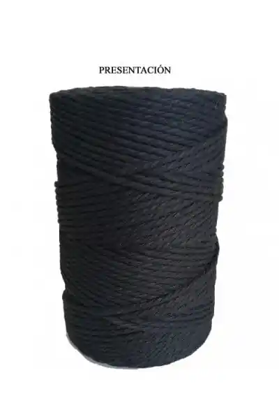 MACRAMÉ 2 MM EGEA Nº15 NEGRO 500 GR 125 M Alta Calidad