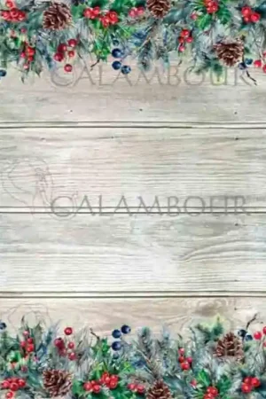 Oferta PAPEL ARROZ CALAMBOUR DGR314 NAVIDAD TABLA FLORES 35x50