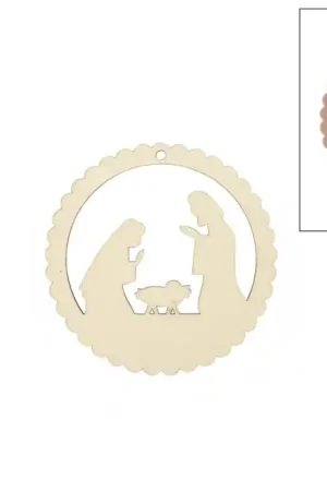 Favorito De Clientes SILUETA MADERA BELÉN 10x0.3 CM