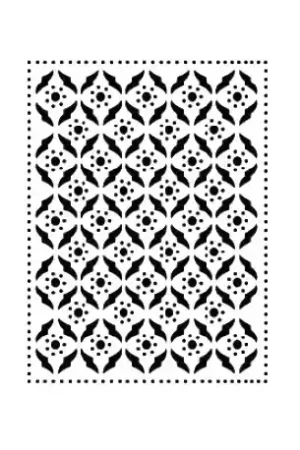 STENCIL CADENCE 21x29 CM FONDO GEOMÉTRICO PUNTITOS Certificado