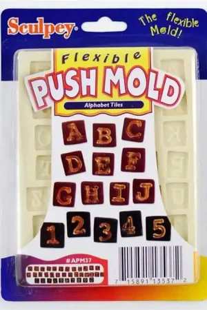 Popular MOLDE SCULPEY ALPHABET TILES
