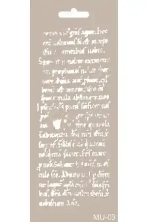 STENCIL CADENCE 10x25 CM TEXTO ANTIGUO 2 Exclusivo