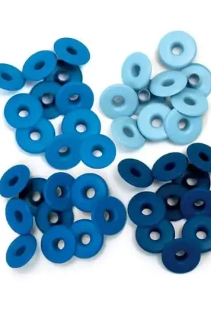 EYELETS WeR 4 TONOS AZUL 0.5 CM 40 PIEZAS A Buen Precio