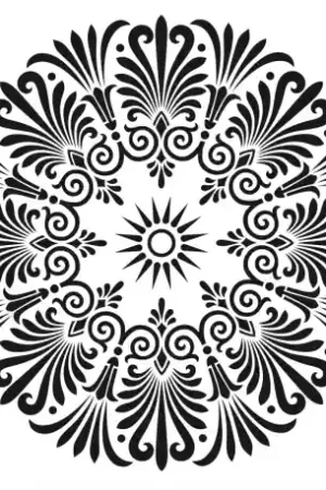 STENCIL CADENCE 45x45 CM MANDALA (3) Moderno