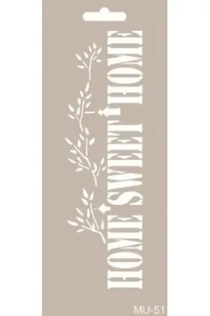 STENCIL CADENCE 10x25 CM HOME SWEET HOME Premium