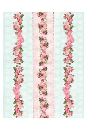 Oferta Limitada PAPEL ARROZ CADENCE Nº333 CENEFAS ROSAS 30x41