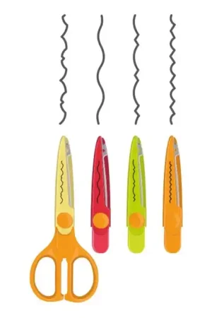 Oferta De Temporada TIJERAS MILAN ZIGZAG 4 HOJAS INTERCAMBIABLES