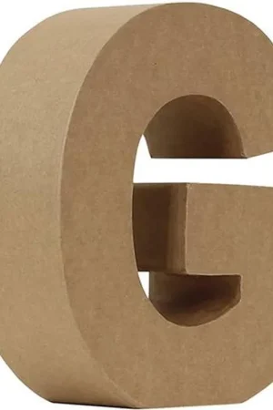 Económico LETRA PAPEL MACHÉ "G" 17,5 CM