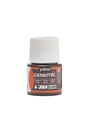 PINTURA CERAMICA PEBEO MARRON ROJIZO 18 Stock Limitado