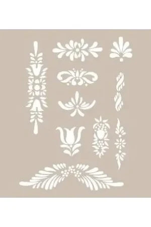 STENCIL CADENCE 21x30 CM APLIQUES FLORALES Nueva Colección