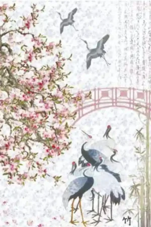 Compra Hoy PAPEL ARROZ CALAMBOUR TCR020 GARZAS Y CEREZO 35x50