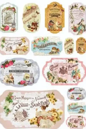 Auténtico PAPEL ARROZ CALAMBOUR DGR229 ETIQUETAS ANTIGUAS 35x50