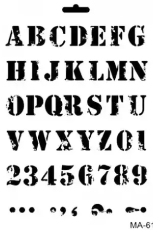 STENCIL CADENCE 21x29 CM LETRAS CARGO SHERIFF Stock Limitado
