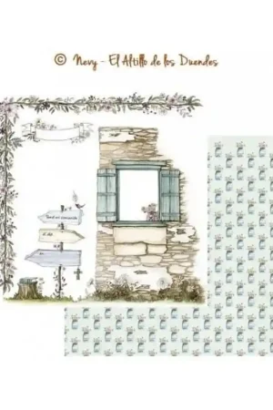 PAPEL SCRAP EL ALTILLO DE LOS DUENDES, ELLAS CELEBRAN SU COMUNIÓN 002 Lujoso