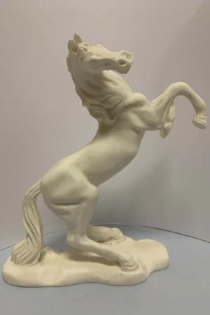 Premium MARMOLINA, CABALLO ENCABRITADO 21 CM CON SOPORTE