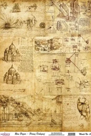 Pago Seguro PAPEL ARROZ CADENCE Nº288 DA VINCI 30x41