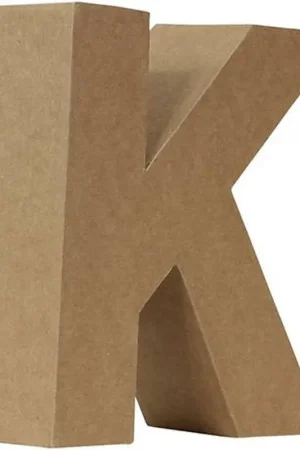 Promoción LETRA PAPEL MACHÉ "K" 17,5 CM