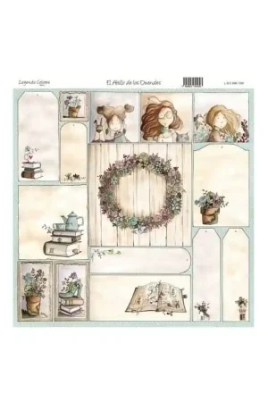 PAPEL SCRAP EL ALTILLO DE LOS DUENDES, LEYENDO COLORES 008 Precio De Fábrica