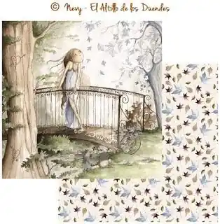 Stock Limitado PAPEL SCRAP EL ALTILLO DE LOS DUENDES, SUSURROS DE HADA 007