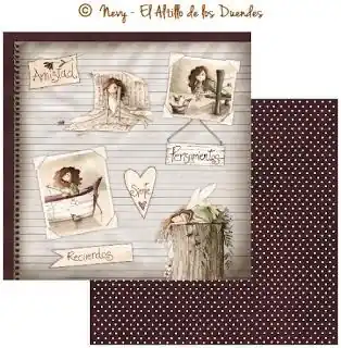 PAPEL SCRAP EL ALTILLO DE LOS DUENDES, SUSURROS DE HADA 006 Envío Gratis