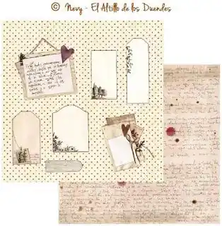 PAPEL SCRAP EL ALTILLO DE LOS DUENDES, SUSURROS DE HADA 005 Devolución Gratuita