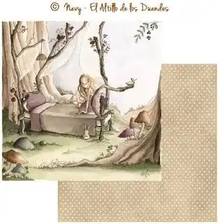 Oferta De Temporada PAPEL SCRAP EL ALTILLO DE LOS DUENDES, SUSURROS DE HADA 001