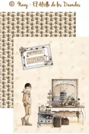 PAPEL SCRAP EL ALTILLO DE LOS DUENDES, CELEBRANDO MI COMUNIÓN 004 Favorito De Clientes