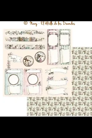 PAPEL SCRAP EL ALTILLO DE LOS DUENDES, ELLAS CELEBRAN SU COMUNIÓN 004 De Moda