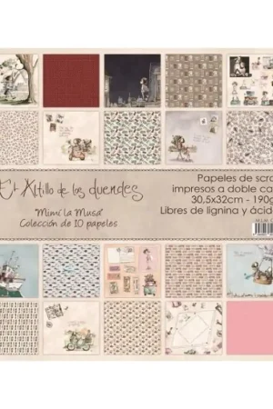 Original PAPEL SCRAP EL ALTILLO DE LOS DUENDES KIT 30x30 MIMÍ LA MUSA